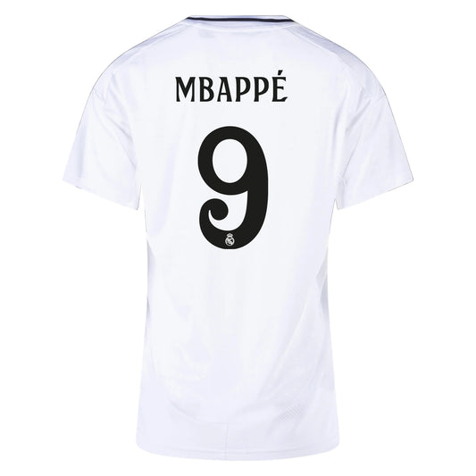 Camisa Real Madrid Mbappe Mujer Champions League 24/25 Casa Slim Fit