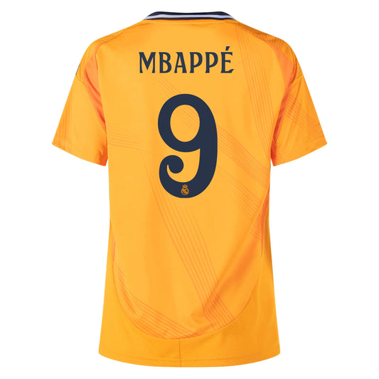 Camisa Real Madrid Mbappe Mujer Champions League 24/25 Visita Slim Fit